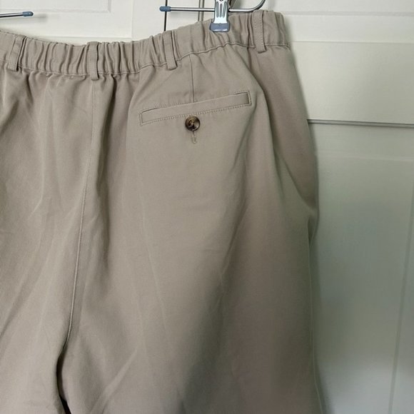 L.L. Bean Flat Front Stone Color 20W Shorts - Picture 4 of 8